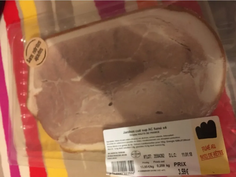 Jambon cuit sup AC fumé