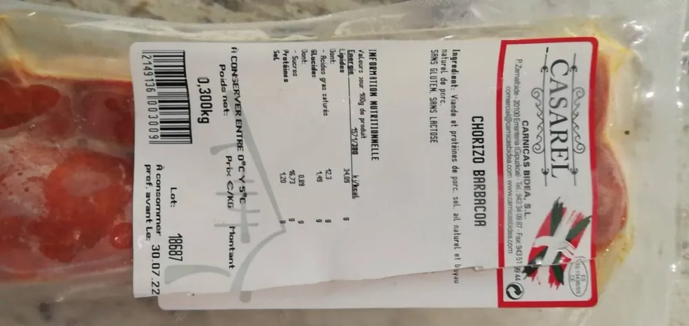 Chorizo barbacoa