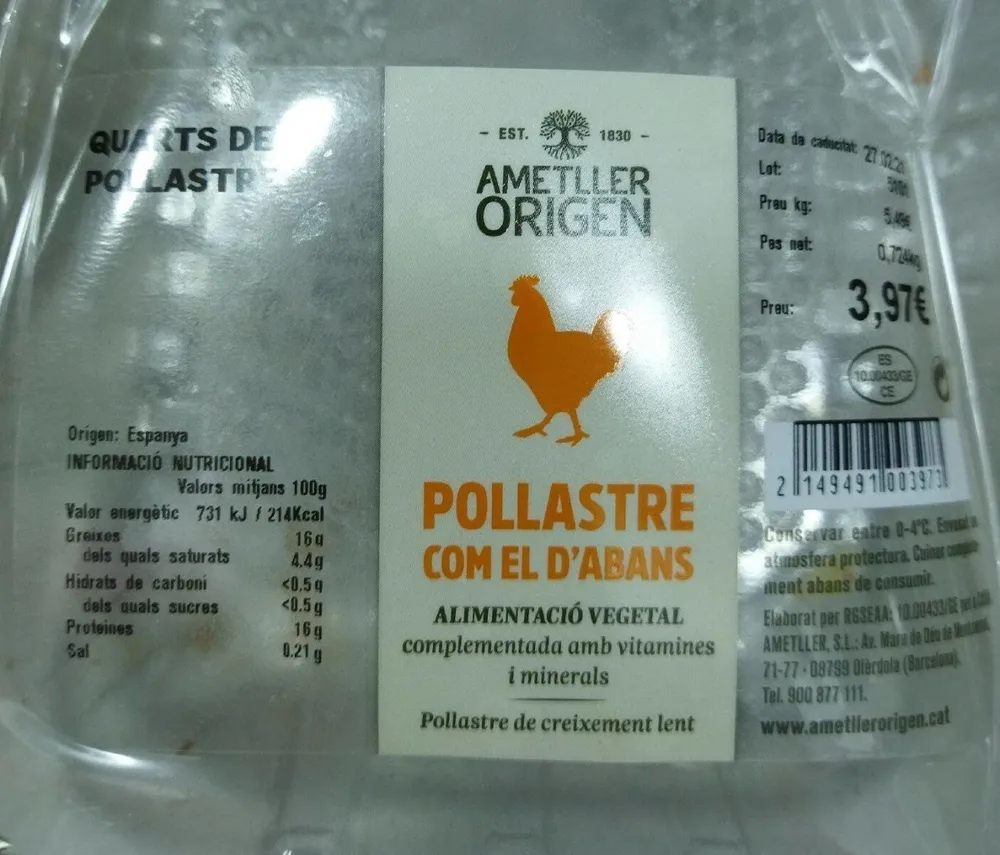Quarts de pollastre