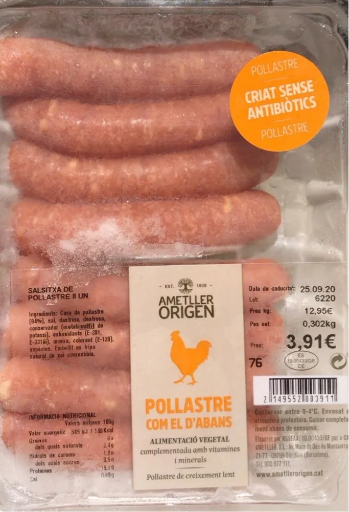 Pollastre com el d’abans