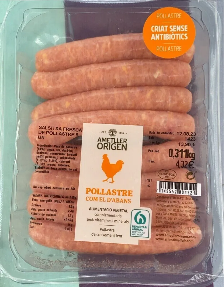 Saucisse de poulet
