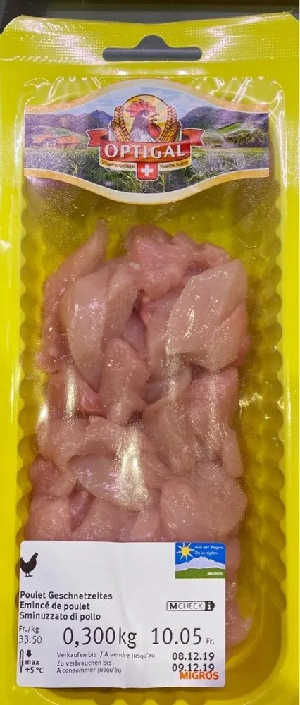 Emincé de poulet