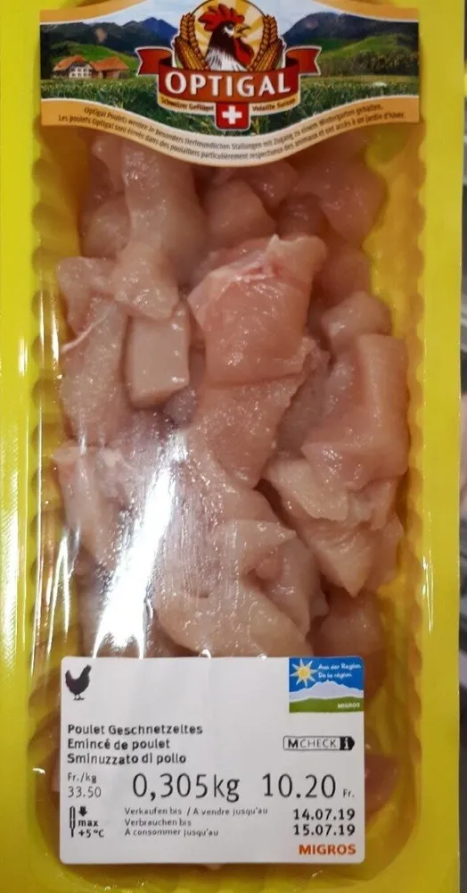 Émincé de poulet