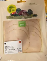 Poitrine de poulet fumé