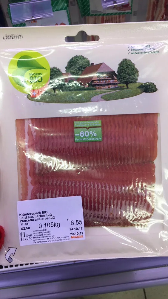 Lard aux herbes Bio