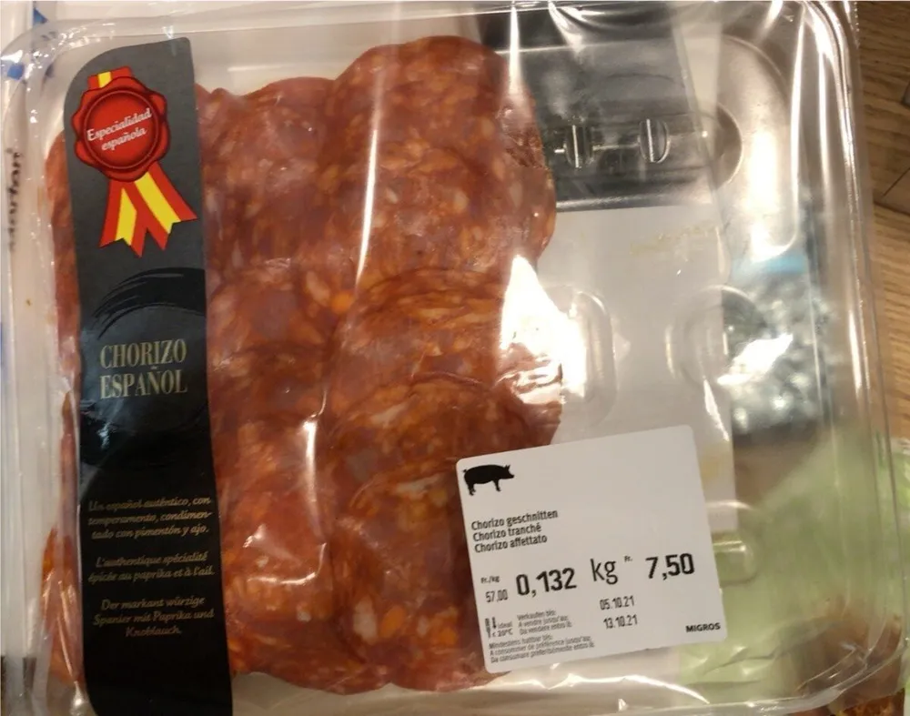Chorizo tranché