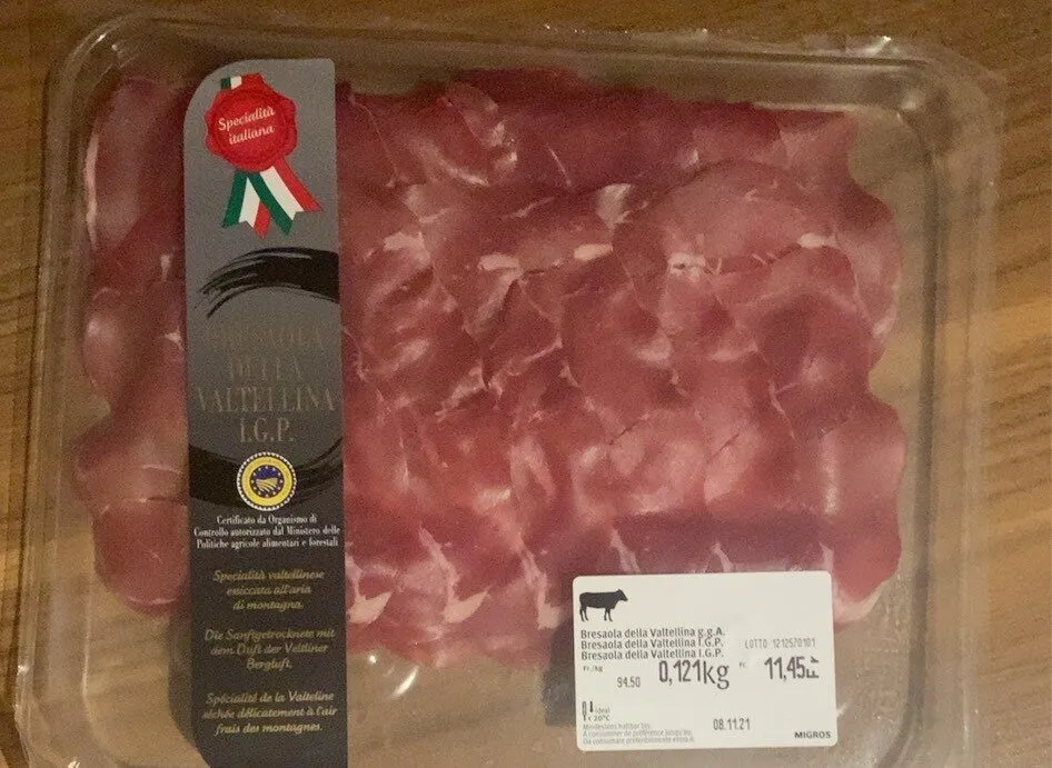 Bresaola della valtellina I.G.P