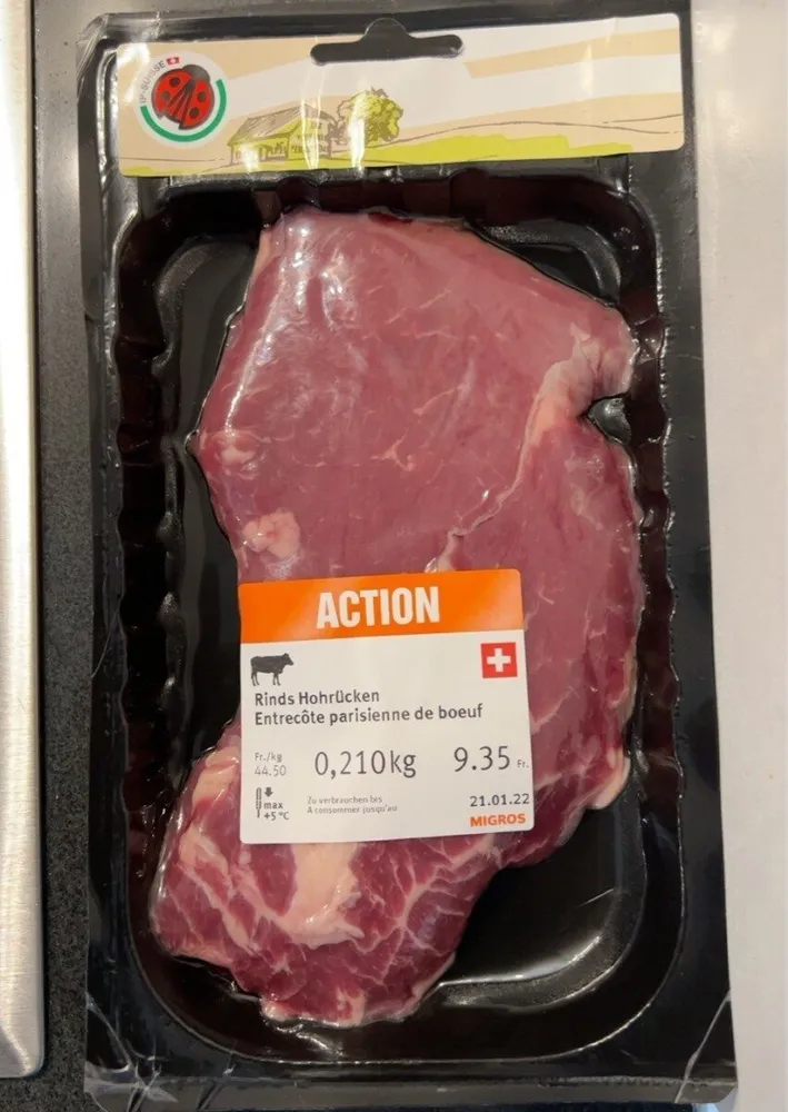 Entrecôte parisienne de boeuf