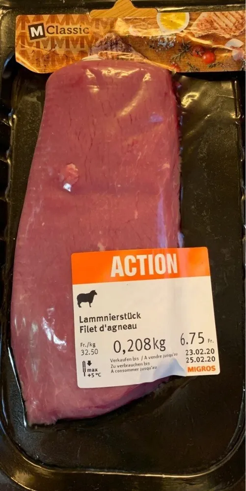 Filet d'agneau