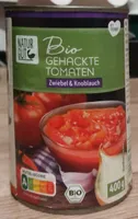 Bio gehackte Tomaten (Zwiebeln und Knoblauch)