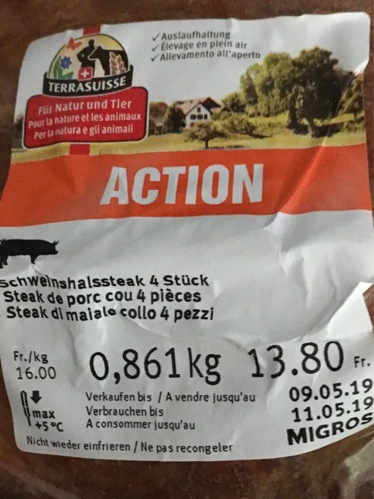 Steack de porc cou