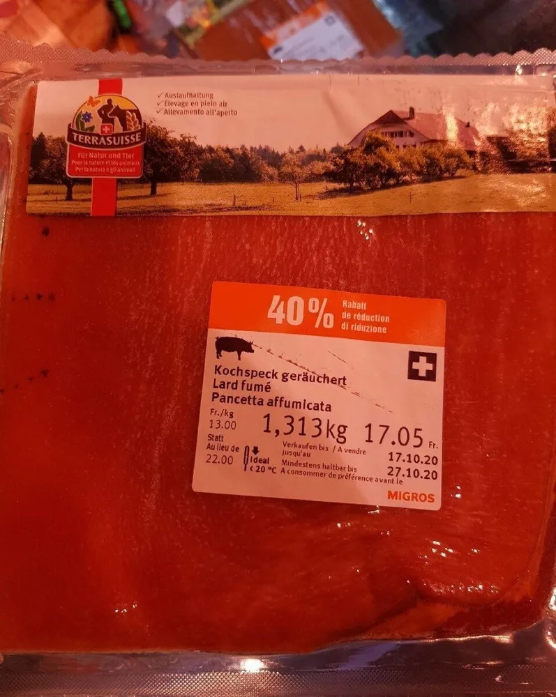 Lard fumé