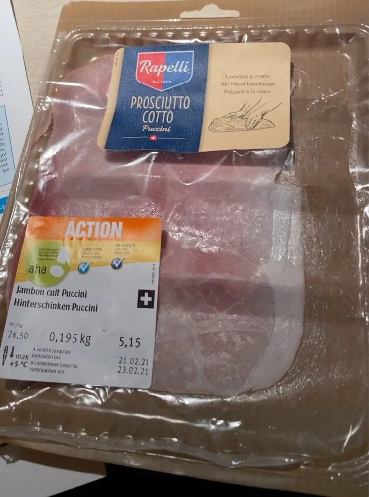 Jambon cuit puccini