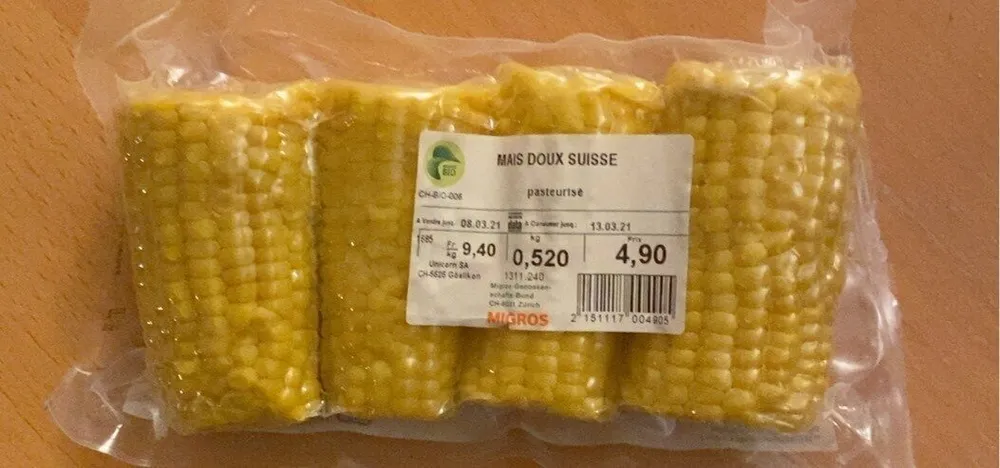 Mais doux suisse