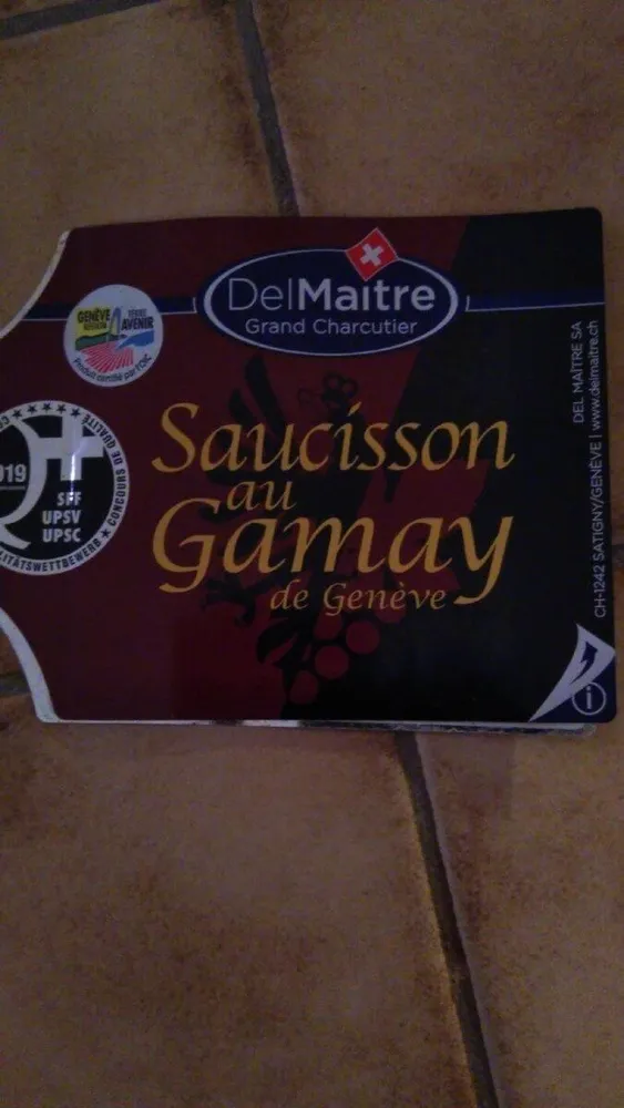Saucisson au Gamay de Genève
