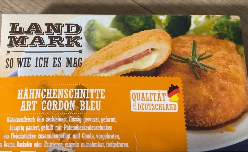 Hähnchenschnitte Art Cordon Blei