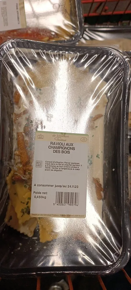 Ravioli aux champignons des bois