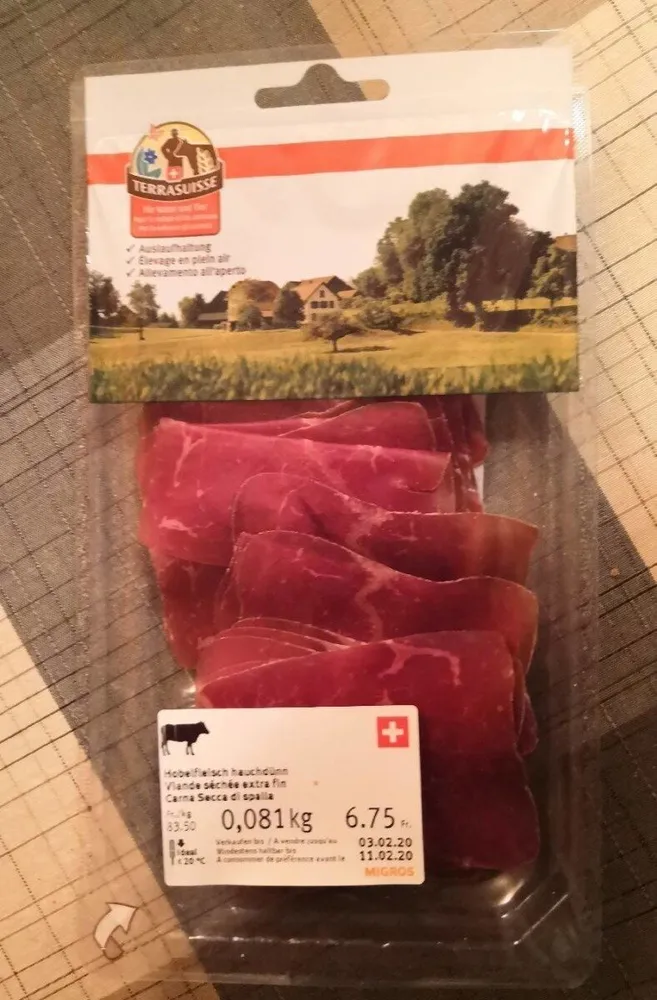 Viande séchée extra fin
