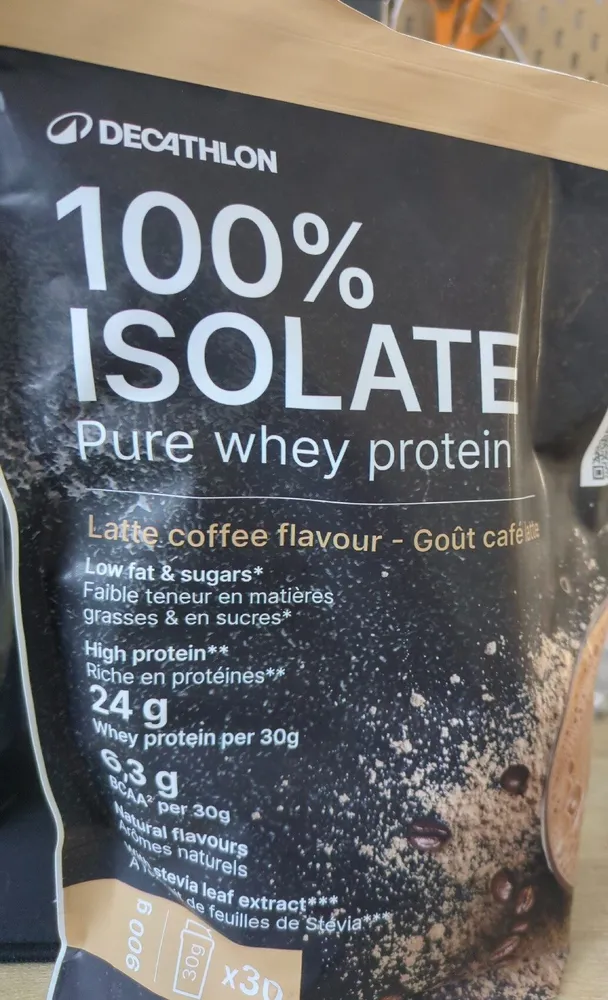 Pure Whey Protein 100% Isolate - Latte Coffee Flavour