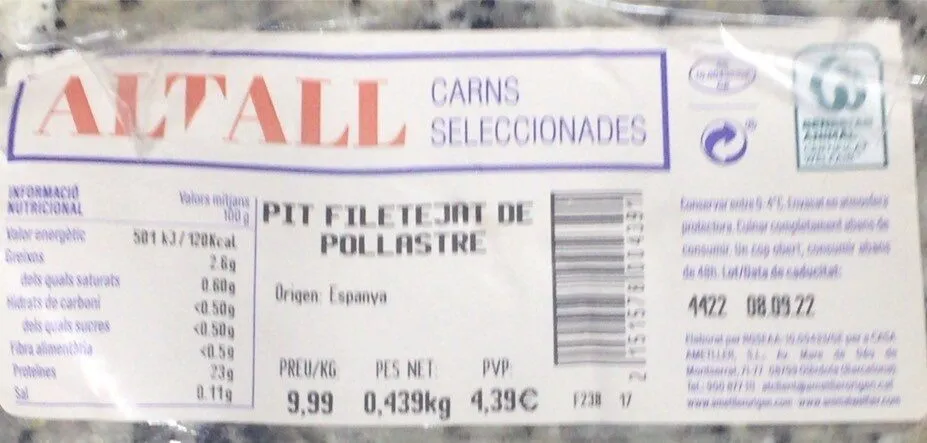 Pit filetejat de pollastre