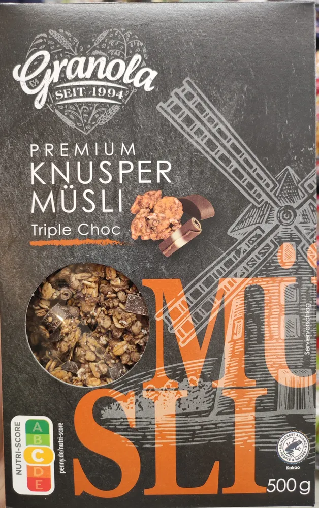 Premium Knusper Müsli Triple Choc