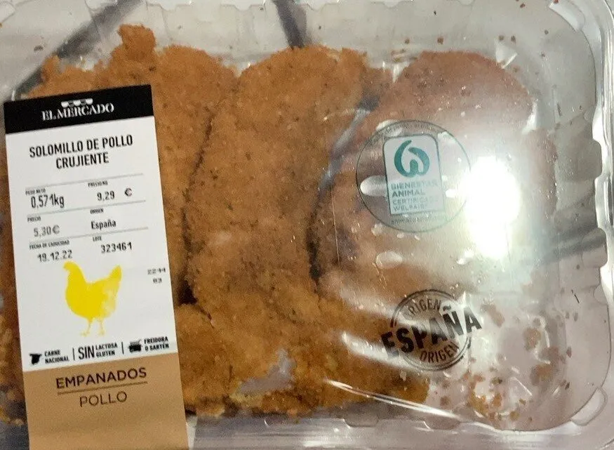Solomillo de pollo crujiente