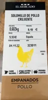 Solomillo de pollo empanado crijiente