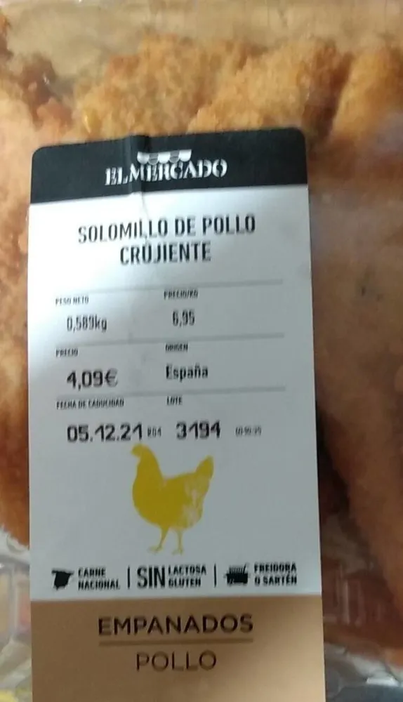 Solomillo de Pollo Crujiente
