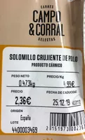Solomillo crujiente de pollo