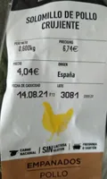 Solomillo de pollo crujiente