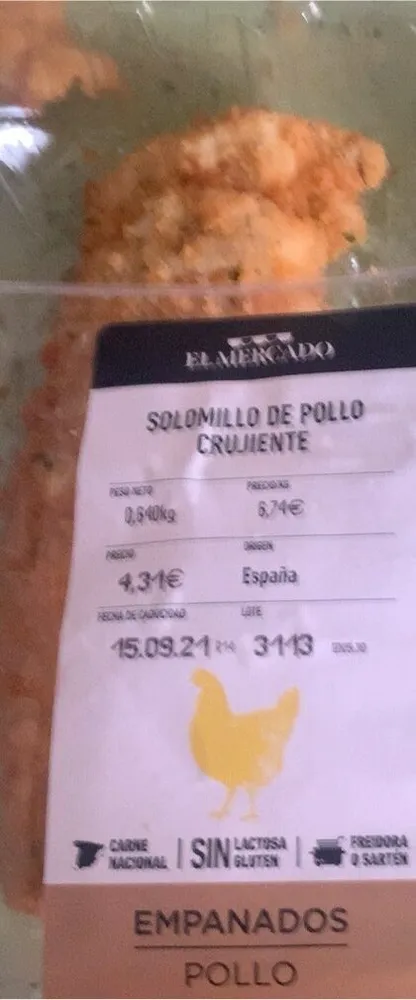 Solimillo de pollo crujiente