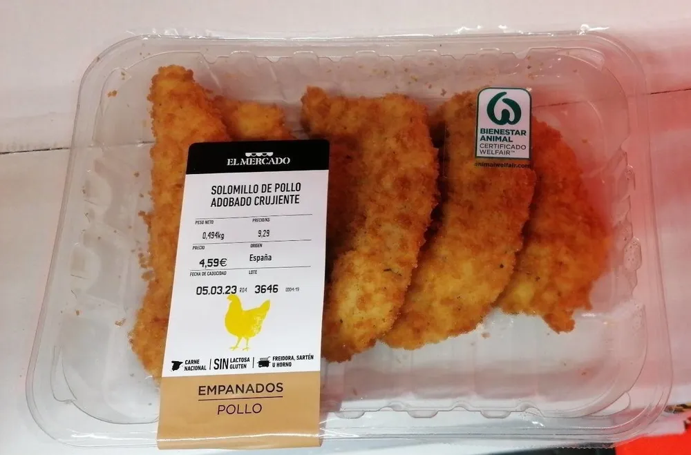 Solomillo de pollo adobado crujiente