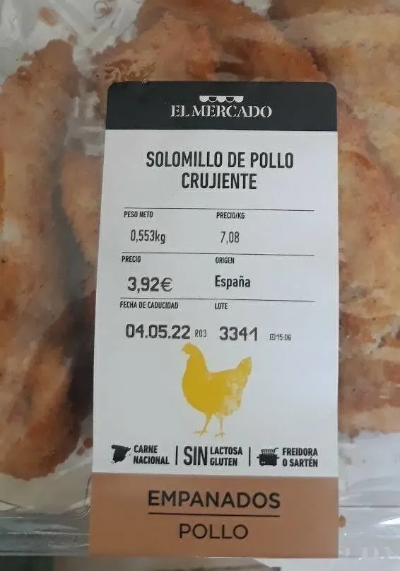 Solomillo de pollo ceujente