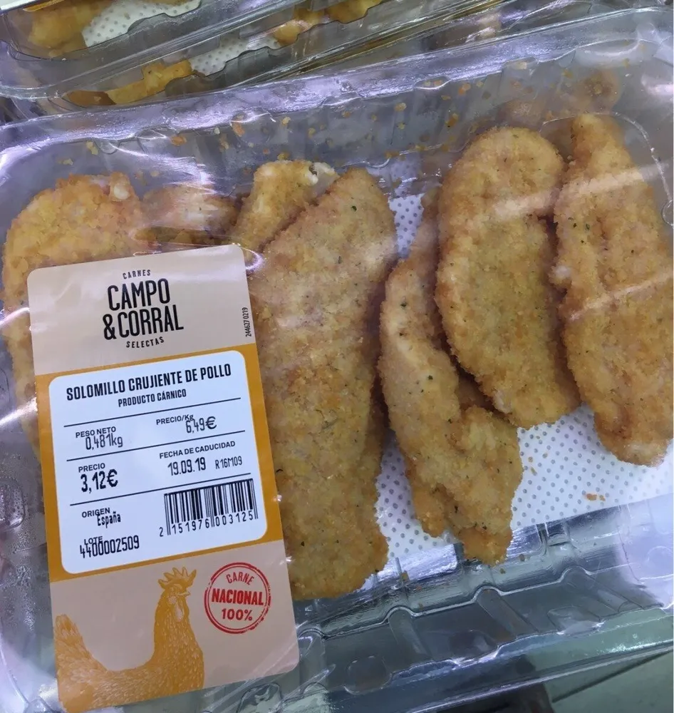 Pollo crujiente Aldi