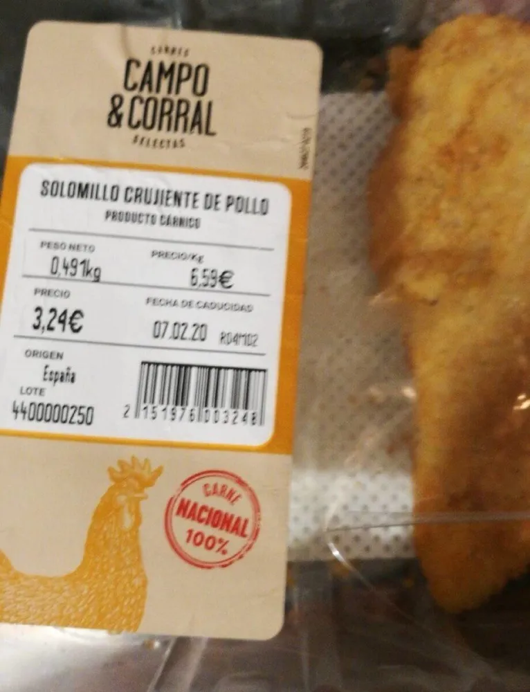 Solomillo crujiente