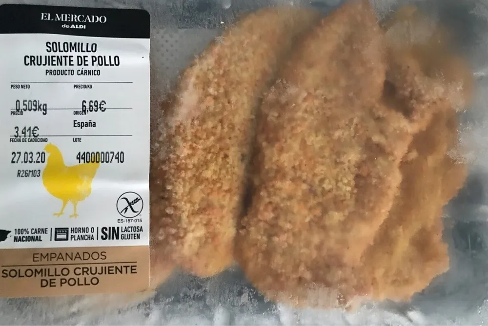 Solomillo crujiente de pollo
