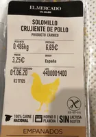 Solomillo crujiente de pollo