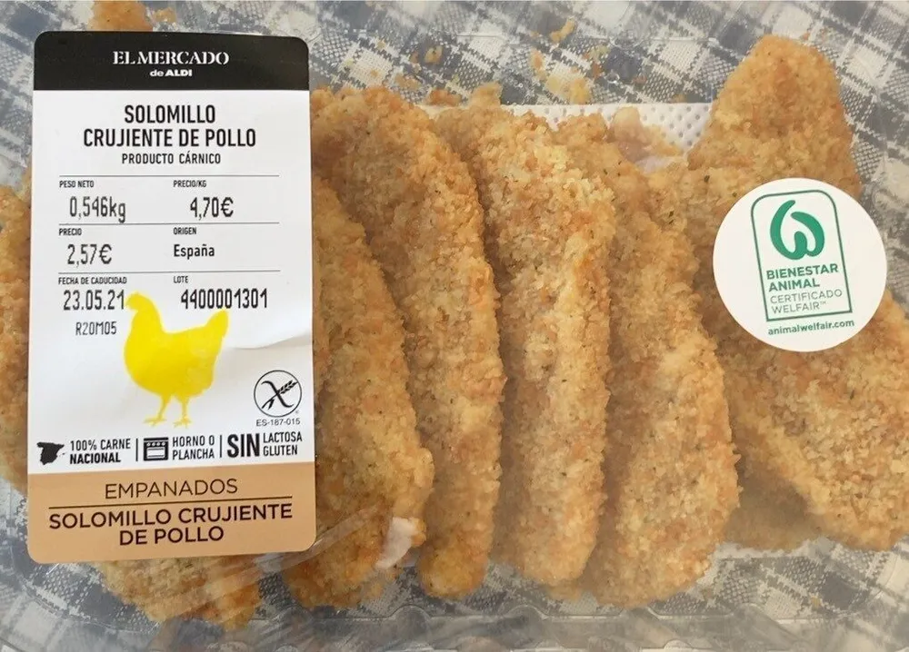 Solomillo crujiente de pollo