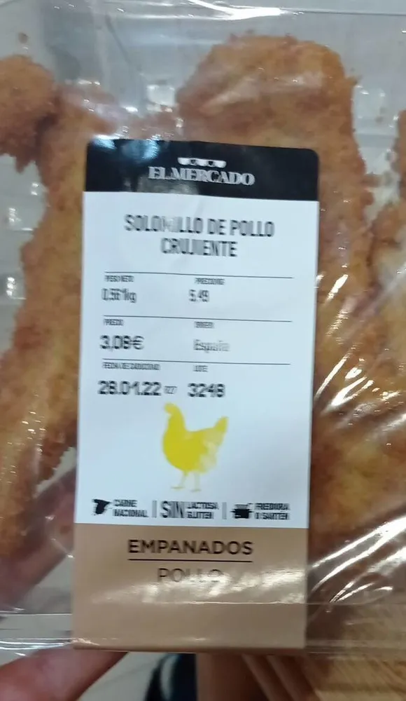 Solomillo de pollo crujiente