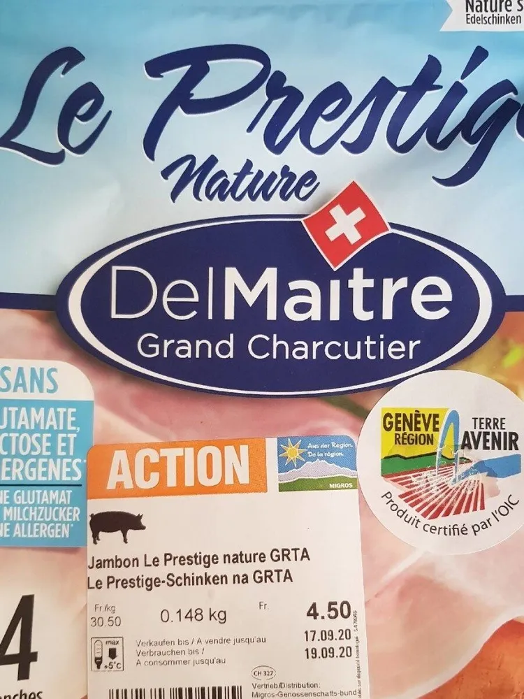 Jambon le prestige nature GRTA