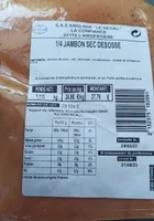 1/4 Jambon sec désossé