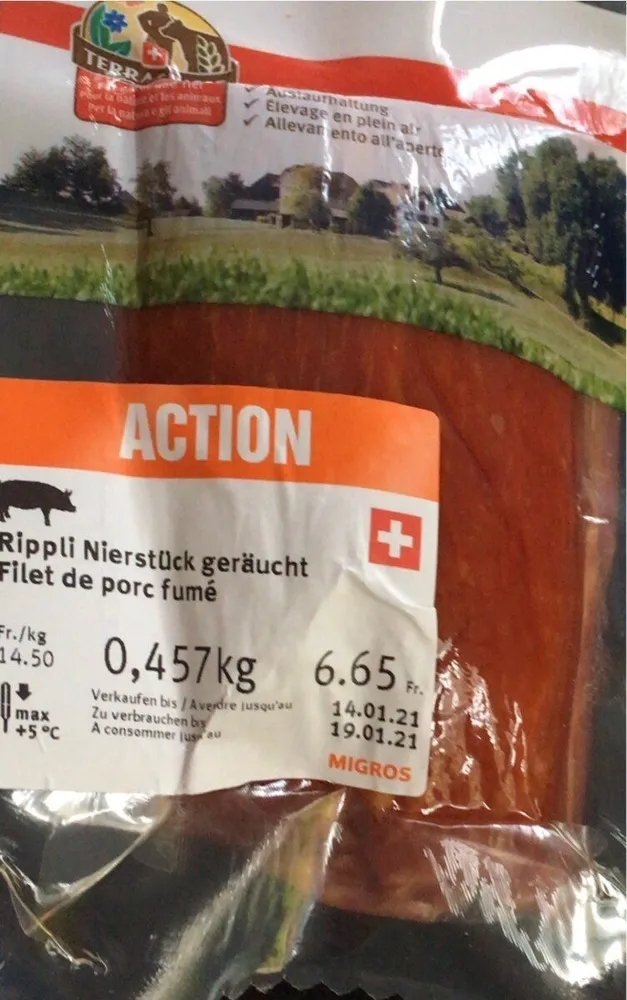 Filet de porc fumé