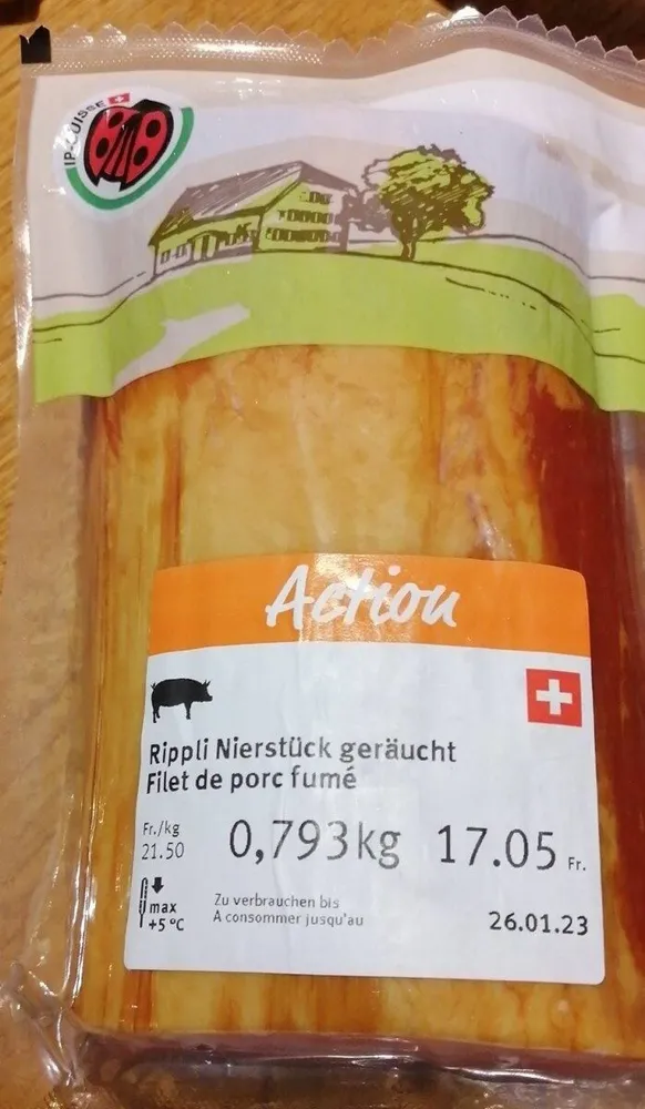 Filet de porc fumé