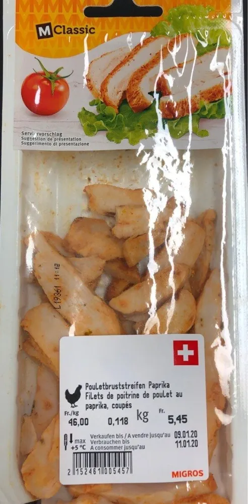 Puoletbruststreifen Paprika