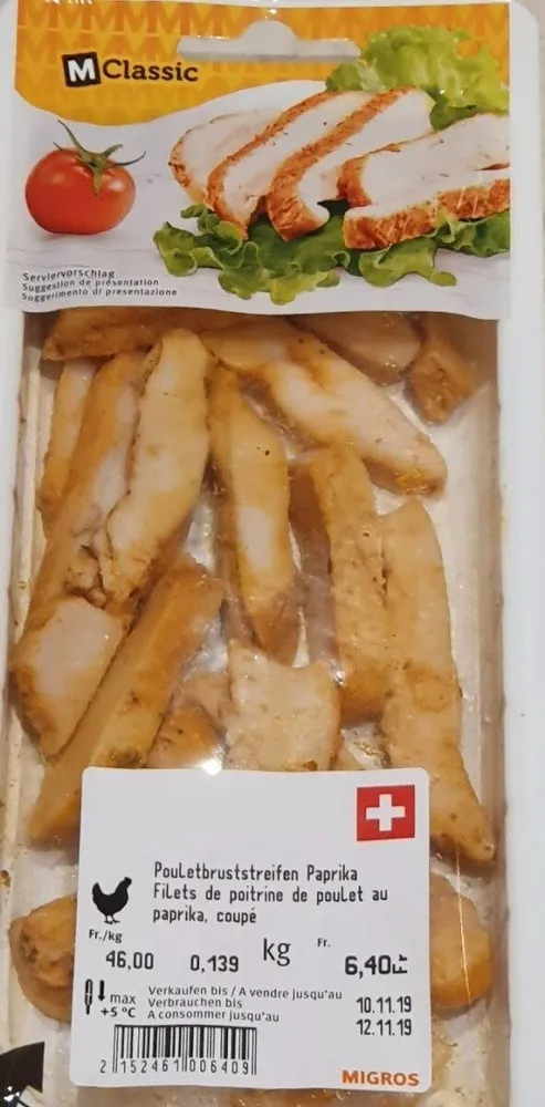 Filets de poitrine de poulet au paprika
