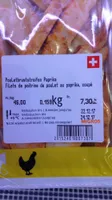filets de poitrine de poulet au paprika, coupé