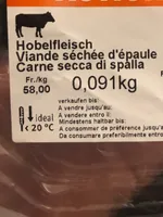 Viande sechée