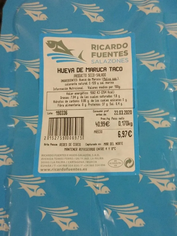 Hueva de Maruca Taco