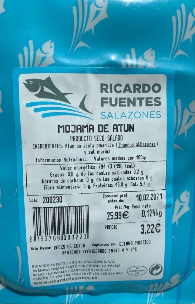 Mojama de atun