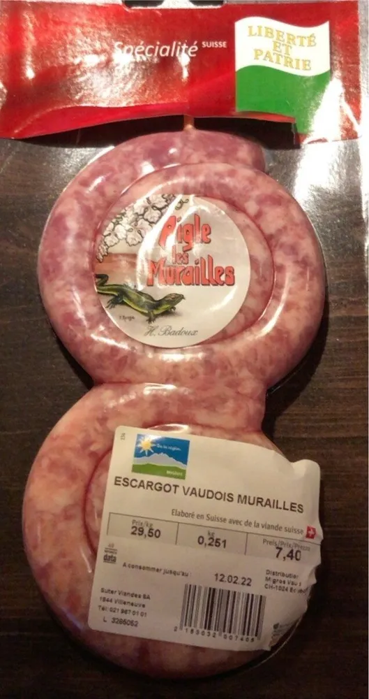 Escargot vaudois Murailles